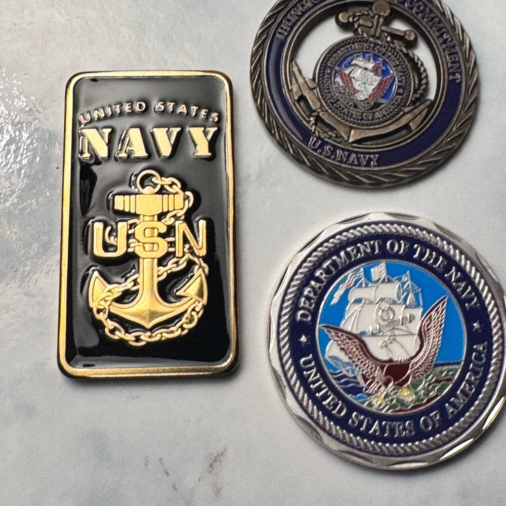 United States Navy Challenge coin set